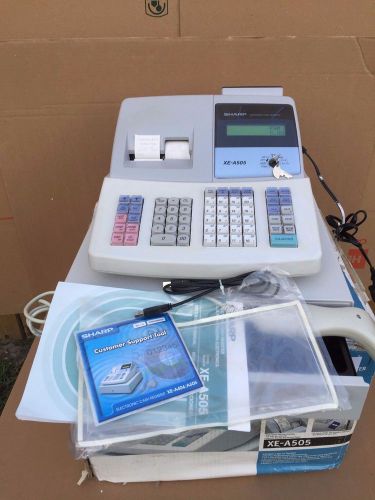 Sharp Electronic Cash Register XE-A505 W/ Bar Code Scanner Works Good!!  Lot 3