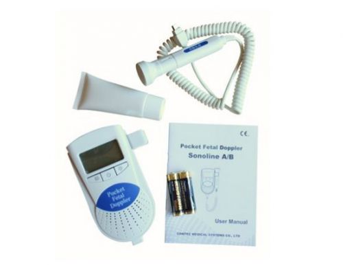 Sonoline B Fetal Heart Doppler 3Mhz Probe Gel Batteries FDA Lcd Backlight Baby