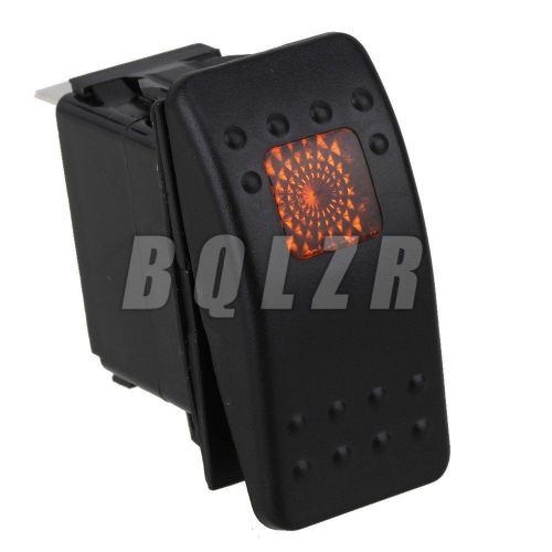 BQLZR 12V LED SPDT Carling Style Rocker Switch Black