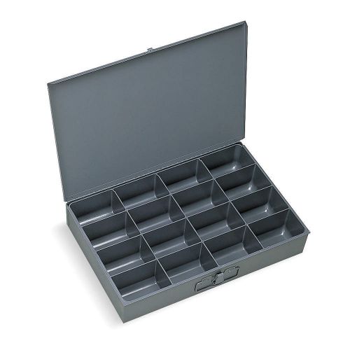 Durham 113-95-d567 compartment box, 12 in d, 18 in w, 3 in h new, free ship $11e for sale