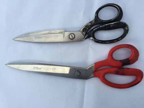 Wiss scissors shears. one 10&#034; 20W and one  12&#034; 22P Cleaned and sharpened !!