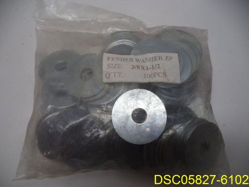 Qty = 100: 3/8 x 1 1/2 fender washer zinc plated for sale