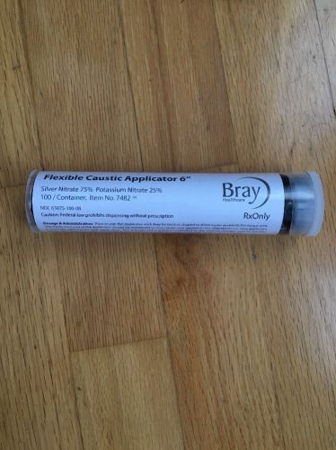 100 Caustic Silver Nitrate Applicator Sticks 6&#034; Bray