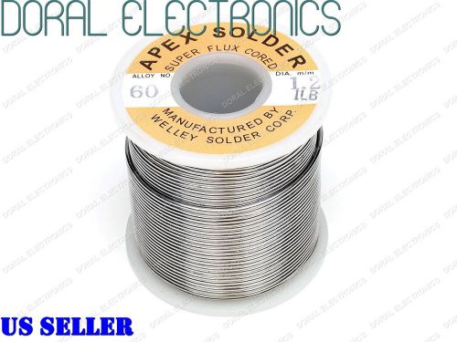 1.2mm 1.0 lb 453G 60/40 Rosin Core Flux Tin Lead Roll Soldering Solder Wire 1lb