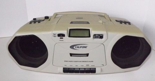 Califone Boombox Stereo Radio Cassette Recorder/CD Player 2385AV-02
