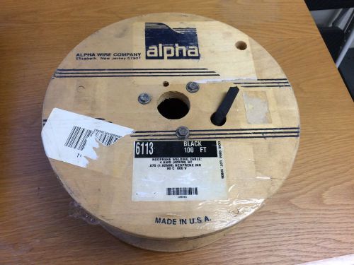 4 AWG SINGLE CONDUCTOR WELDING CABLE 100 FT ALPHA PT# 6113