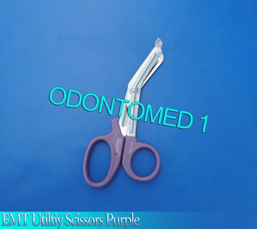 6 PURPLE EMT PARAMEDIC BANDAGE SHEARS EMS SCISSORS 7.5&#034;