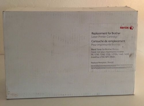 Xerox black toner for brother replaces tn-430 new in box for sale