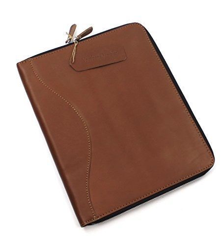 Vagabond traveler cowhide leather large portfolio business folder. lh08. brown for sale