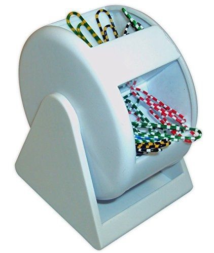 Closeoutservices paper clip dispenser - white plastic ferris wheel, 5 for sale