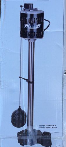 Pedestal sump pump / stainless steel - 1/2hp everbilt for sale