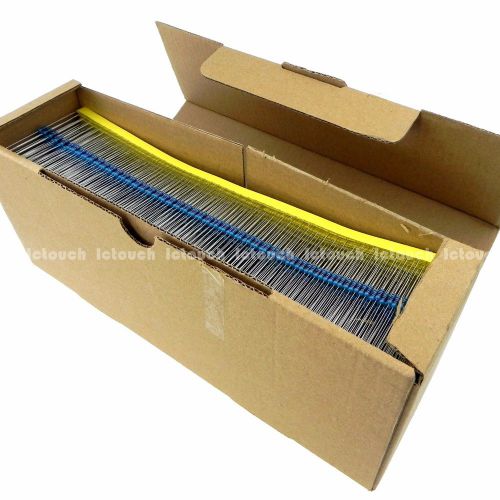 5000pcs 1ohm - 4.7Mohm 1/4W Metal Film Resistor +/-1% 0.25W