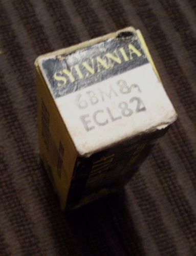 1970&#039;s sylvania 6bm8/ecl82 tube, nos tall bottle, chrome top, very strong! for sale