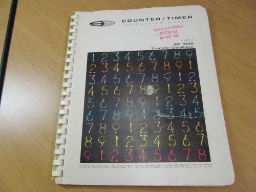 SYSTRON DONNER 1292 Oscillator Instruction Manual w/ Schematics 44434