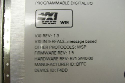 USED WORKING PULL GOOD CONDITION Tektronix VX4802 80 Channel Digital IO Module