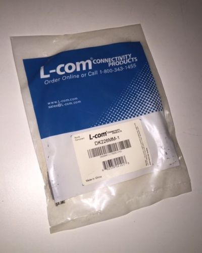 L-COM DK226MM-1 MOLDED CABLE, MINI DIN 6 MALE/MALE 1.0 FOOT