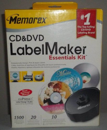 New Sealed Memorex CD &amp; DVD Label Maker Essentials Kit