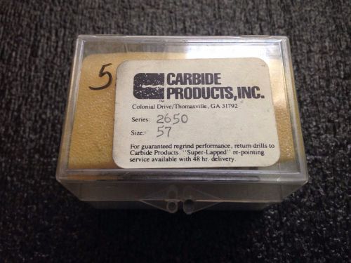 Carbide Drill bit #57 (0.043&#034;) - Lot of 50