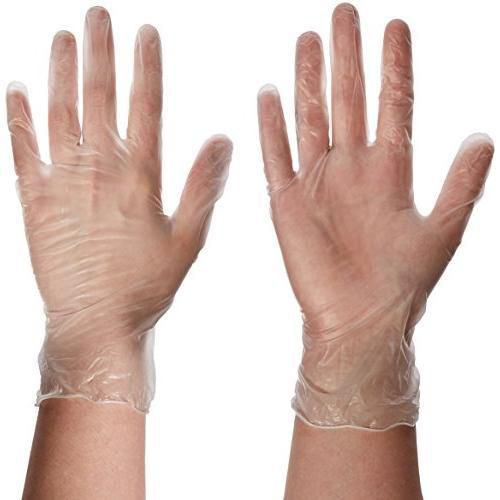 Synthetic vinyl powder free glove with size: medium 100 count new for sale