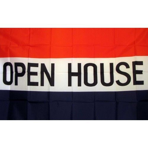 Open House Flag 3ft x 5ft RWB Banner (1)