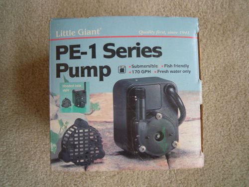 Little Giant PE-1 Series 518200 Submersible Pump 170 GPH 646 1 PH 1/125 HP NOS