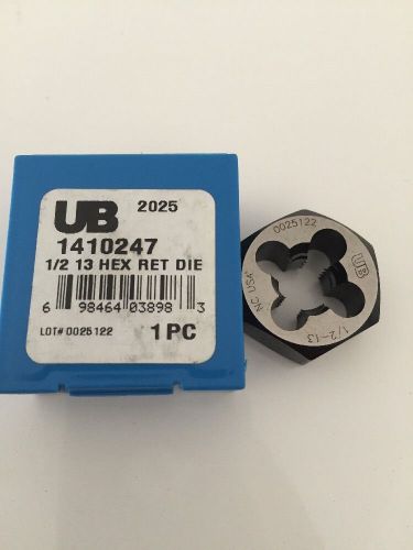 1 NEW UNION BUTTERFIELD 1410247 1/2 13 HEX RET DIE D529592