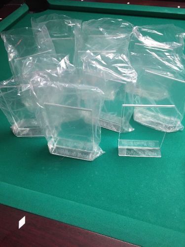 12 Plastic Table Tents