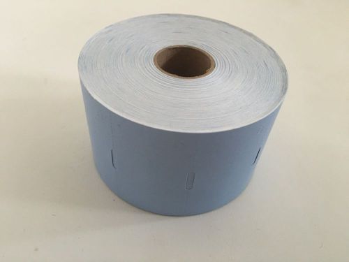 Retail zebra compatible thermal tag roll baby blue 980 tags for sale