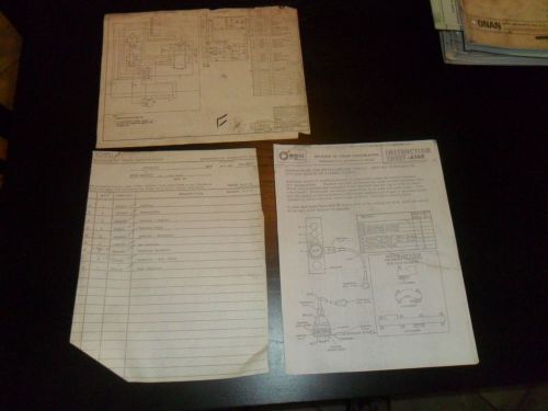 VINTAGE ONAN INSTALL SHEET A168 FOR 309K211 HIGH AIR TEMP CUTOFF SWITCH J SERIES