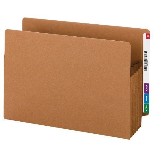 Smead End Tab 100% Recycled File Pocket, Straight-Cut Tab, 5-1/4&#034; Expansion,