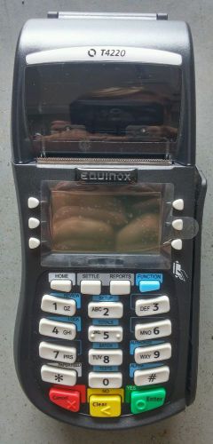 Hypercom Equinox T4220 EMV, DUAL, IP/Dial Terminal w/ Chip Card Reader NEW