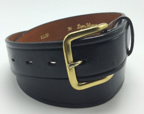 Don Hume B109 Leather Brass Buckle Duty Belt Size 36
