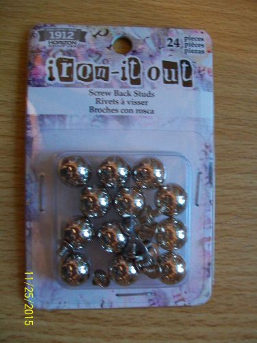 i ron-it out screw back studs 24 pieces new