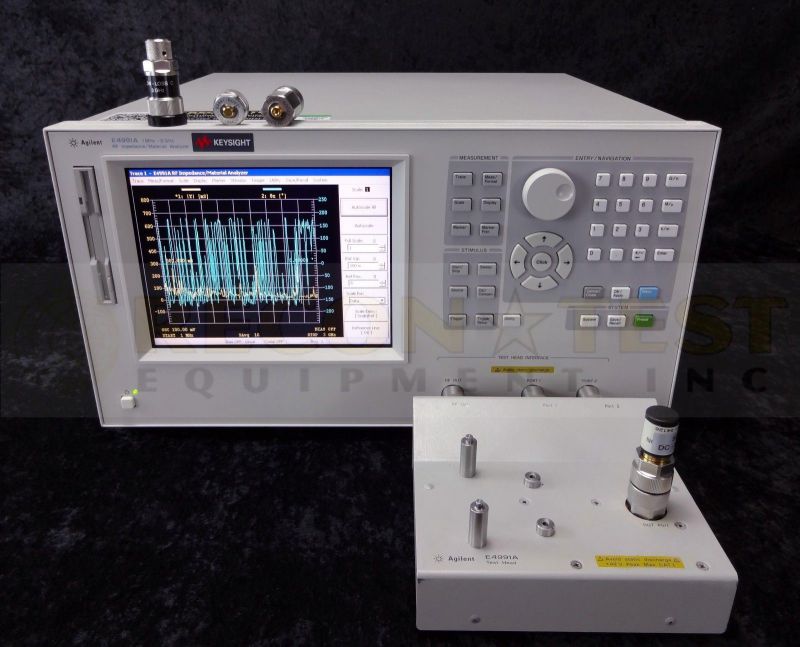 Agilent / Keysight E4991A -001-002-010-1D5 RF Impedance/Material Analyzer