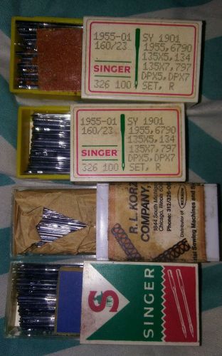 Lot of Singer 400 Industrial Sewing Machine Needles 1955 01 160 23 110 18 16 100