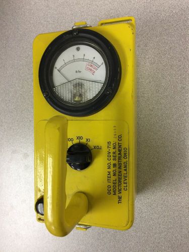 Tested Victoreen Instruments Geiger Counter Radiation Detector CDV-715 Model 1B