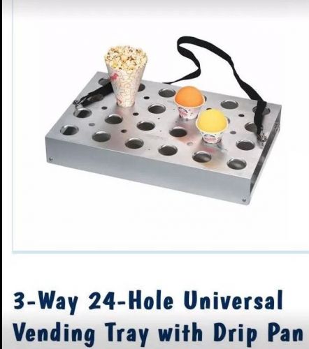 24 Hole Vendor Concession Tray With Strap New