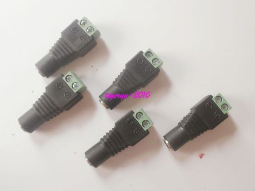 10pcs DC Power 5.5 x 2.1mm female jack Adapter for CCTV Camera LED Balun