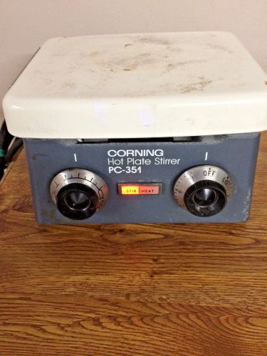 CORNING PC-351 HOT PLATE MAGNETIC STIRRER 6&#034; x 7&#034; 120V STIRRING.