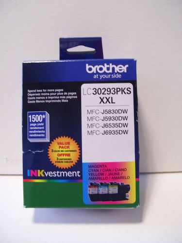 BROTHER LC30293PKS XXL INK VESTMENT, 3 COLORR PACK