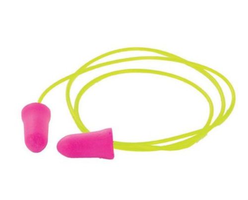 Girl Power At Work GP05C Disposable Pink Corded Earplugs Hearing Protection Gear