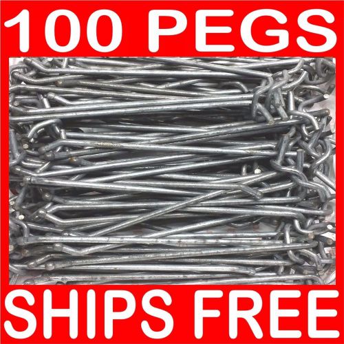 100 peg hooks 6 inch board hang display retail hanger pegboard tool garage lot for sale