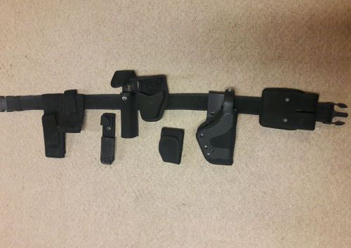 Police equipment, accessories, belt, magazine holders, glock holster, nylon. for sale