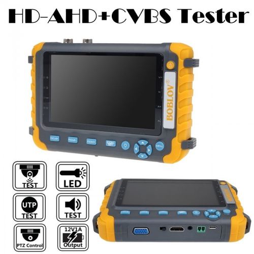 IV8 5&#034; LCD Coaxial Tester HD-AHD+HDMI+VGA+CVBS Camera Video CCTV Monitor Tester