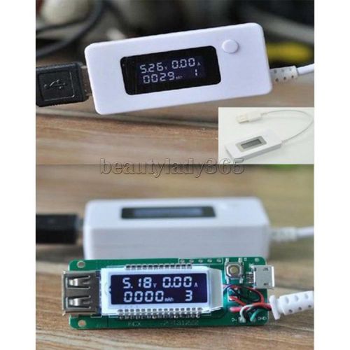 LCD USB Charger Capacity Tester Meter Voltmeter Ammeter for Phone Power Bank