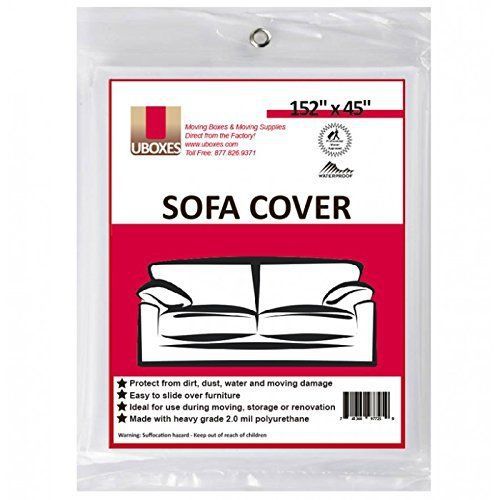 Uboxes Furniture Sofa / Couch Cover (1 Pack) protects during moving 152&#034; x 45&#034;
