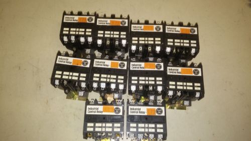 WESTINGHOUSE 766A023G01 LOT OF 10 LIGHTLY USED 4P CONTACTORS 120V COIL #A32