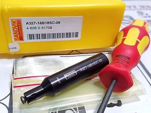 New sandvik a327-16b18sc-09 indexable 5/8&#034; shank grooving threading tool coolant for sale