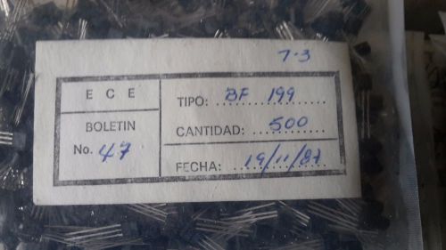 BF199  500 x new  NPN  Radio Frequency  (RF) Transistor - license Motorola