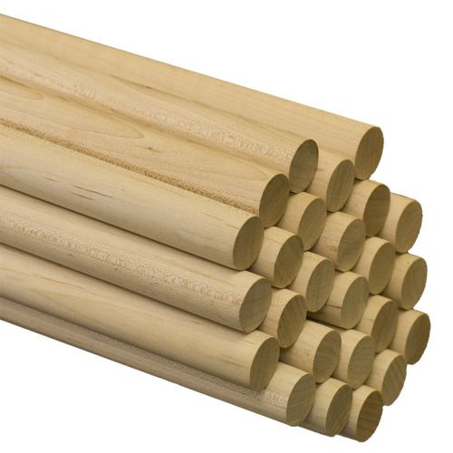 3/4 inch x 48 inch dowel rods - bag of 5 for sale